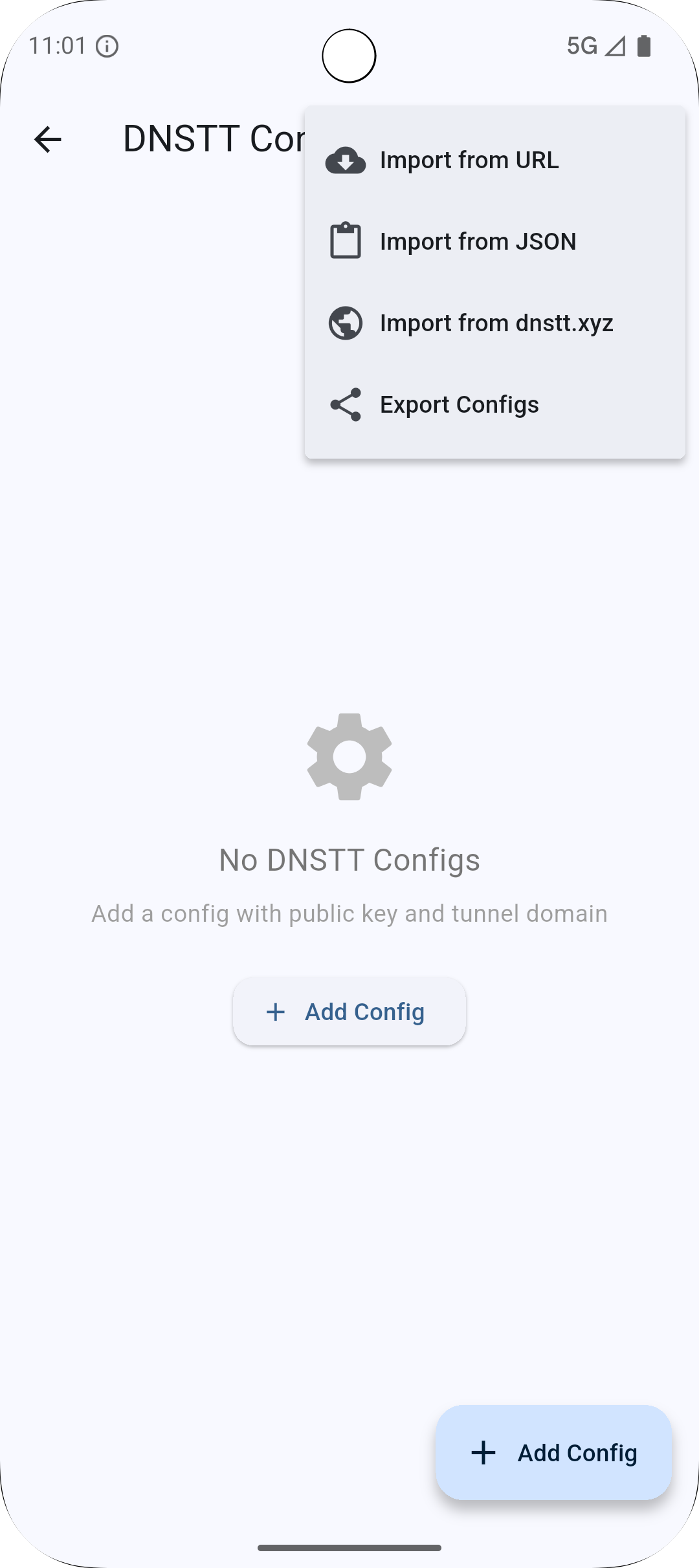 DNSTT Android - Import Config
